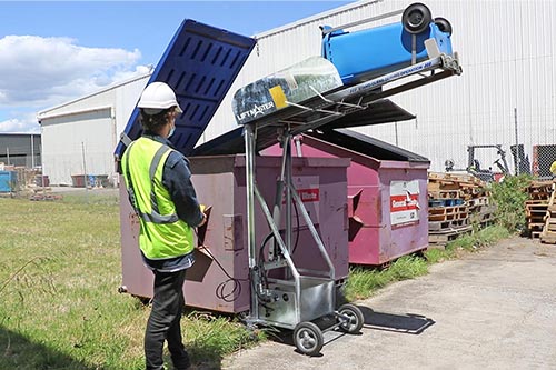 Liftmaster's Rugged powered bin lifter