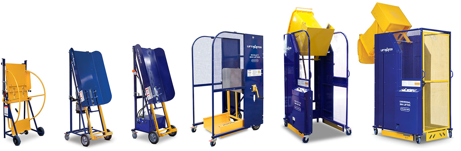 Bin lifter range