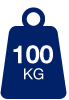 100 kg max load icon