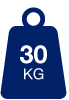 30 kg max load icon