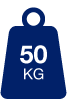 50 kg max load icon