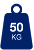 50 kg max load icon