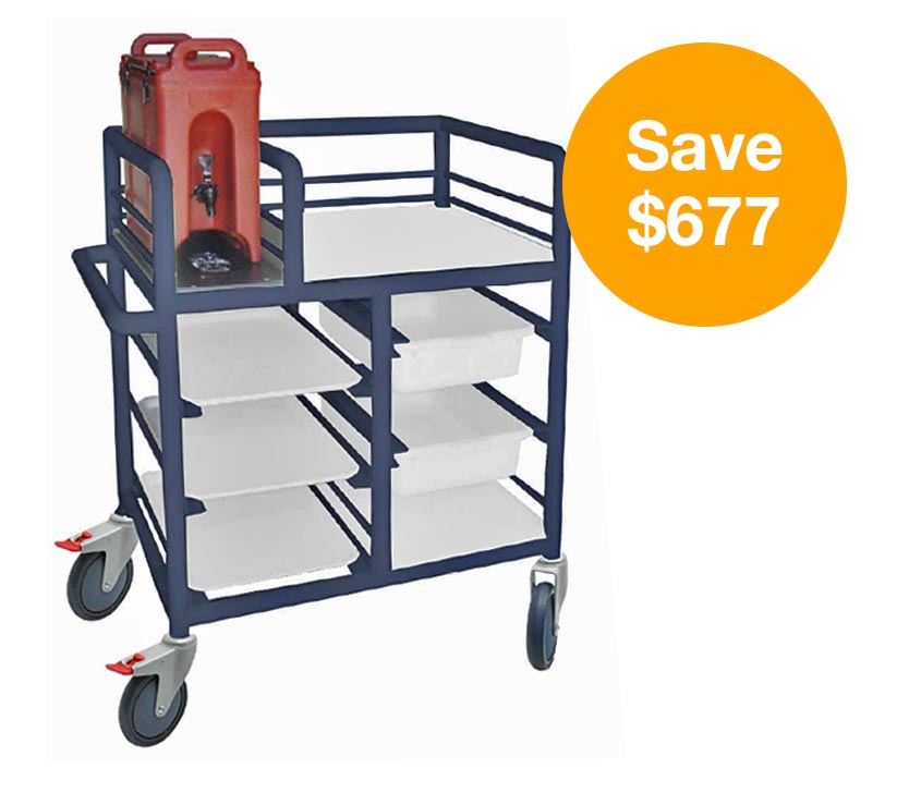 2-bay single urn trolley