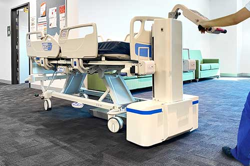 Electrodrive's GZ30 moving a hospital bed