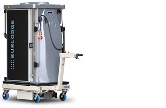 The Transpak powered meal delivery trolley