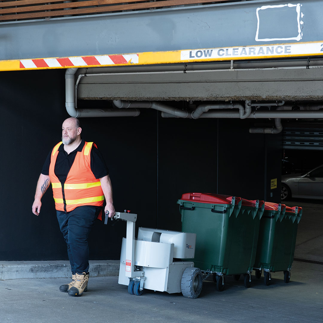 Electrodrive's Powered Tug rise in action