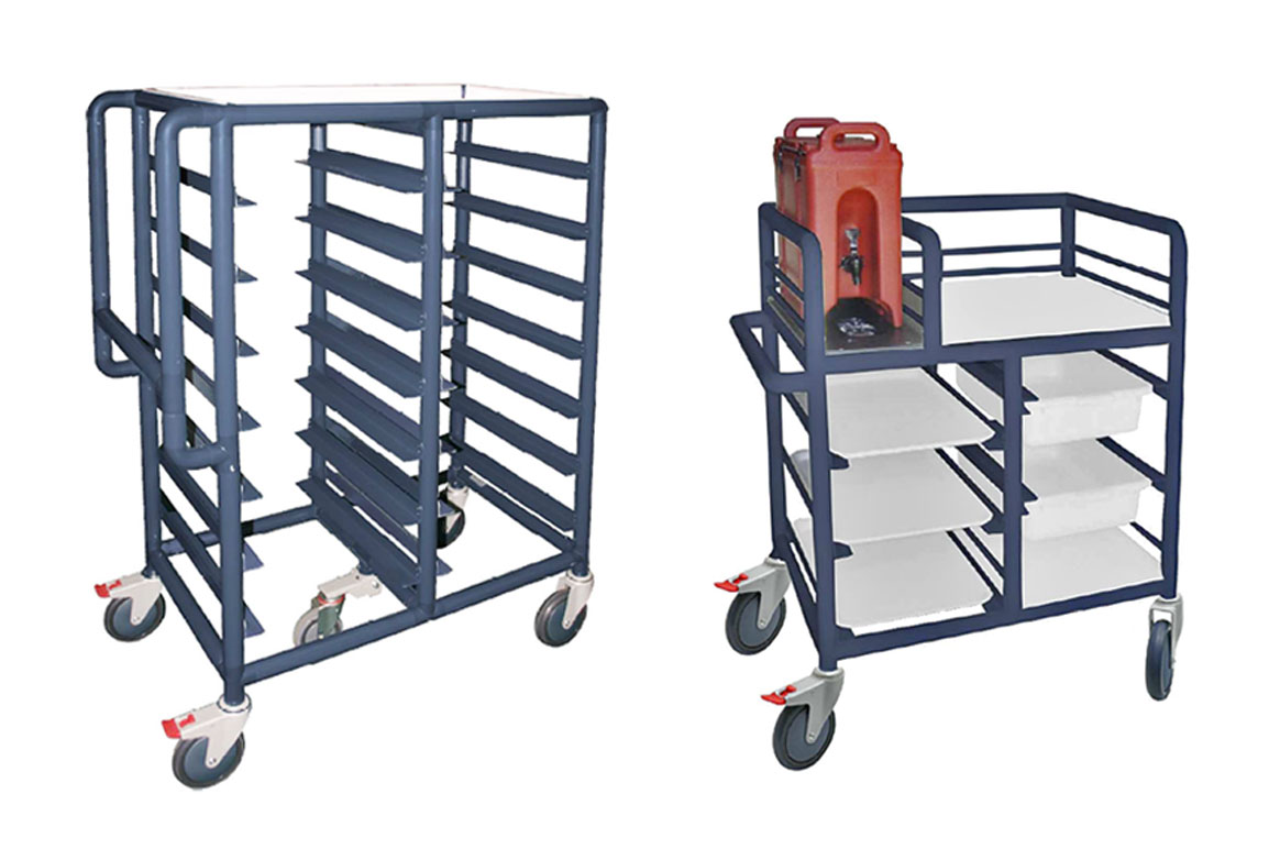 Easy-steer meal & catering trolleys