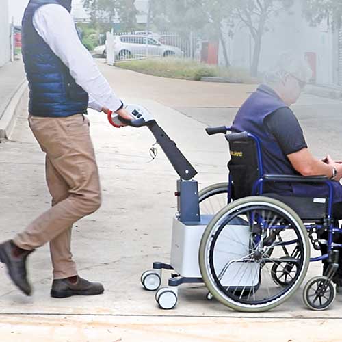 Bariatric Wheelchair Mover in action